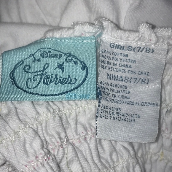 DISNEY FAIRIES Tinker Bell smocked dress NEW size 7 / 8 - Picture 4 of 6